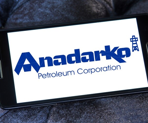 anadarko corporate logo symbol emblem on computer pad screen