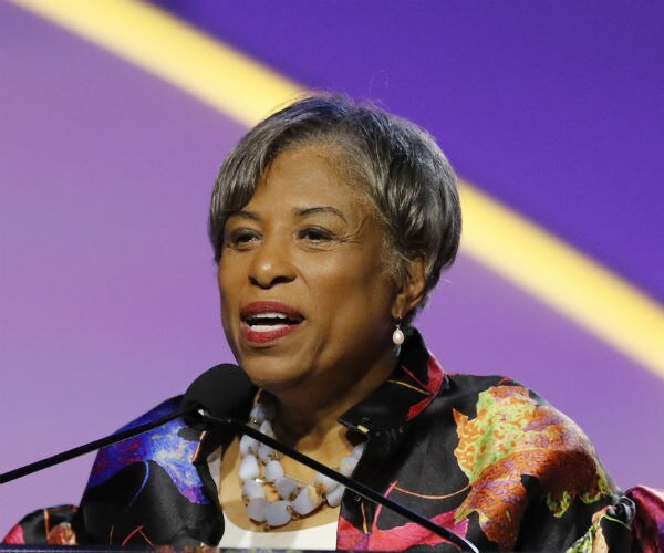 rep. brenda lawrence is shown during an naacp convention