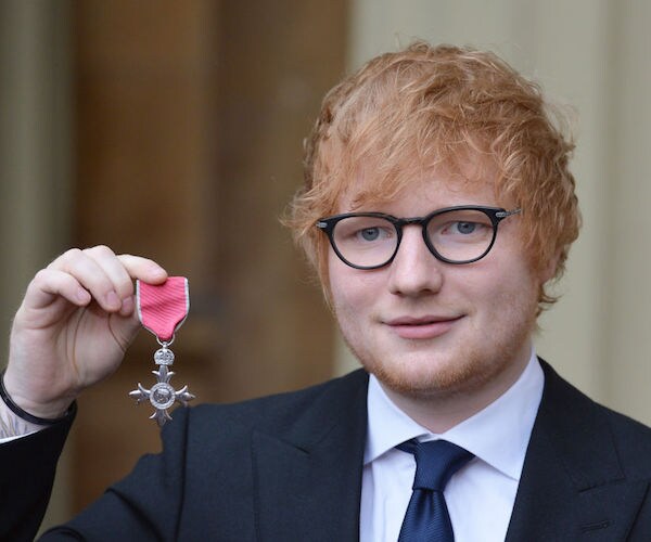 Ed Sheeran Honored By Prince Charles, Breaches Protocol