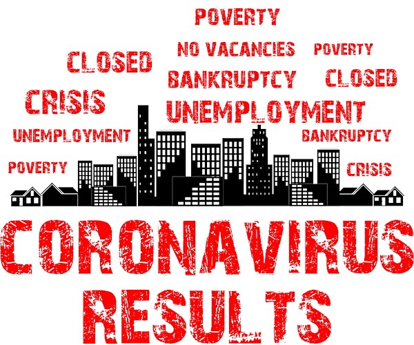 a graphic showing shutdowns and economic impacts