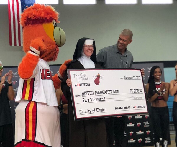 Sister Margaret Ann, Chainsaw Nun, Honored by Miami Heat