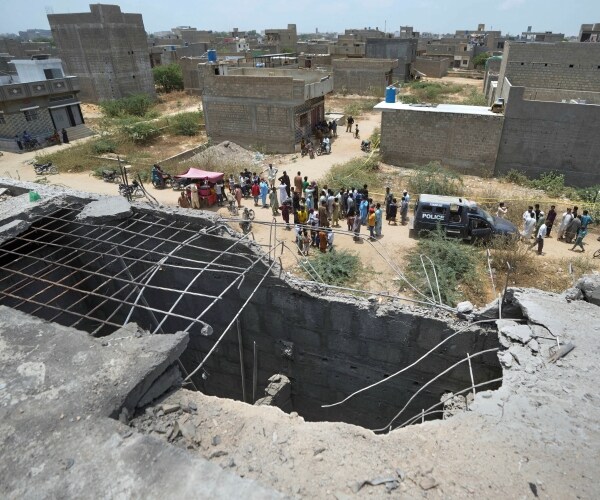 India fired attack drones into Pakistan on Thursday, with one wounding four soldiers, the Pakistani ...