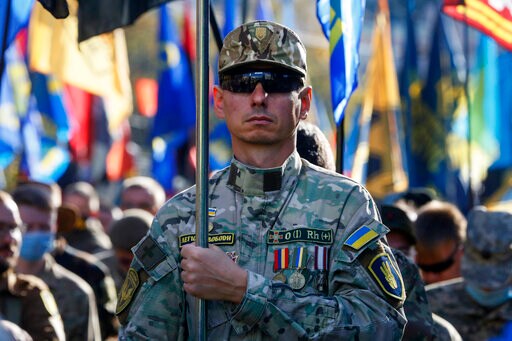 Anti-Semitic Banner Pinned to Ukrainian President's Office