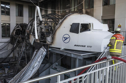 Simulator Catches Fire at Frankfurt Airport Office Building