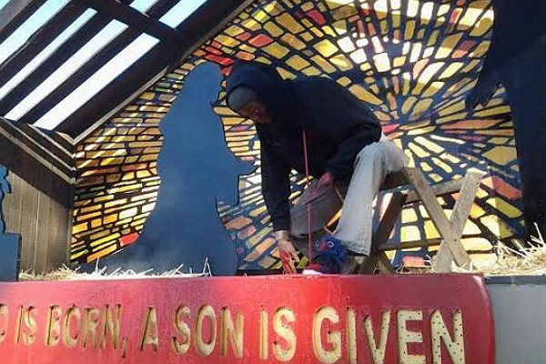 Baby Jesus Shares Christmas Creche with Trayvon Martin Figure