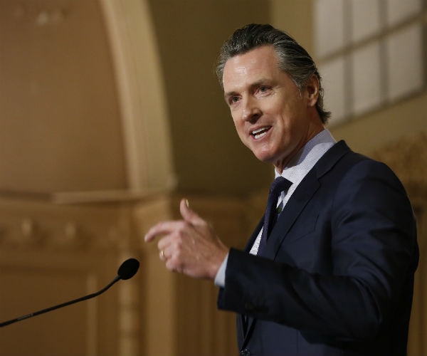 california gov. gavin newsom is shown