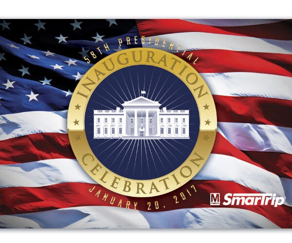 No Trump Photo on DC Metro Card for Inauguration Day