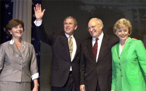 George W. Bush and Wife Laura