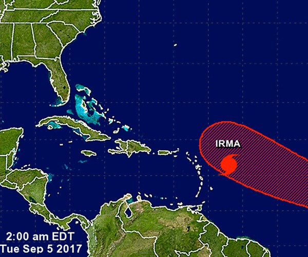 Hurricane Irma Approaches Caribbean, Southern United States