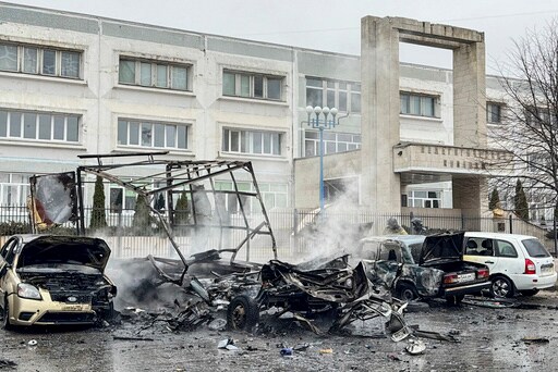 Ukraine Launches Far-ranging Drone Attacks on Final Day of Russia's Presidential Vote