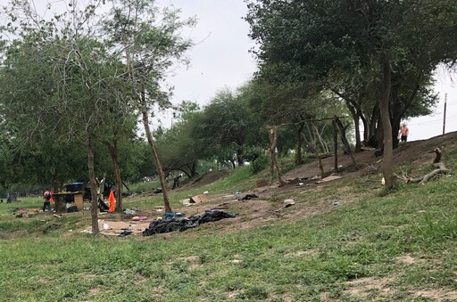Mexico Migrant Camp Tents Torched across Border from Texas