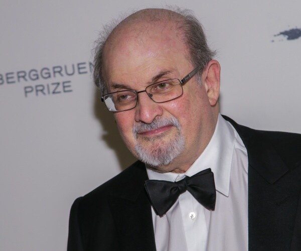 salman rushdie attends an event