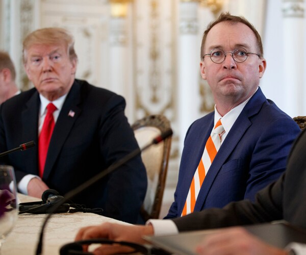 President Donald Trump and Mick Mulvaney
