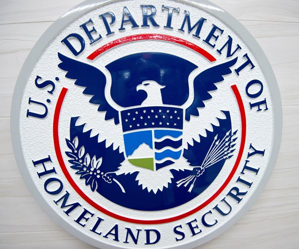 department of homeland security seal on wall