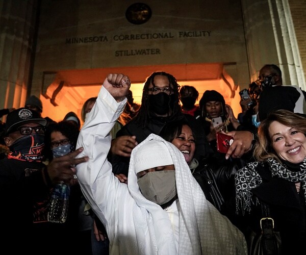 myon burrell walks out of prison