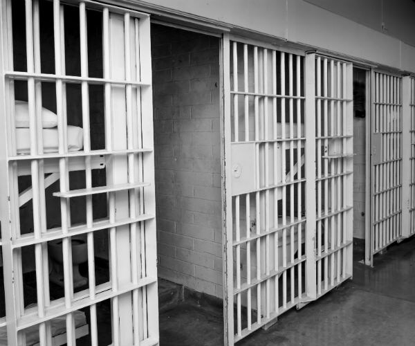 jail or prison interior view 