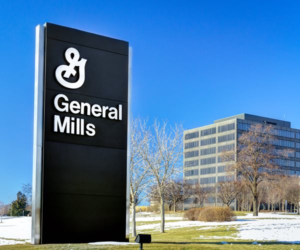 General Mills corporate headquarters and sign.