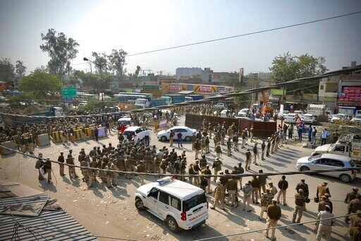 Angry Farmers in India Clash with Police to Protest New Laws