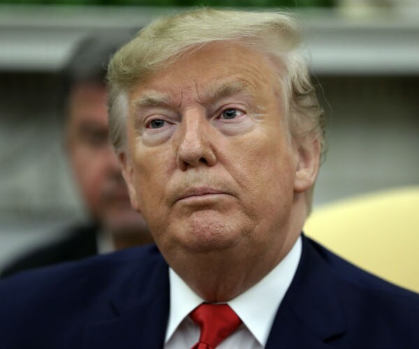 president donald trump is shown