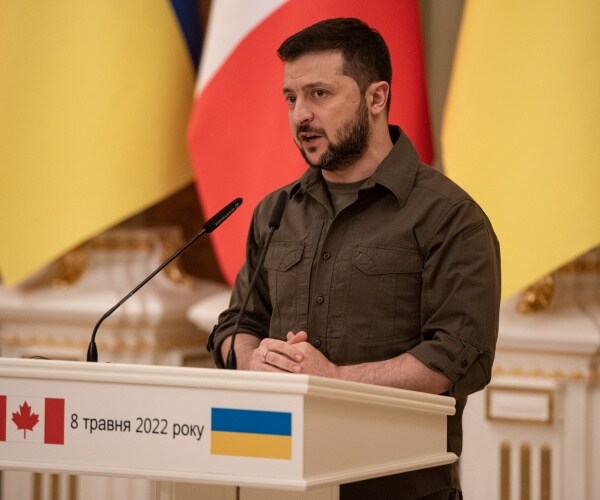 volodymyr zelenskyy speaks at a news conference