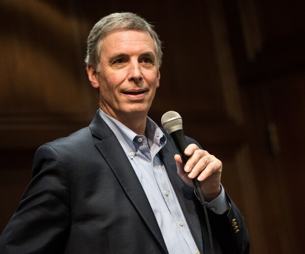 U.S. Rep. Tom Rice addresses a crowd at a town hall meeting.