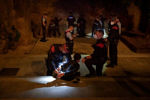 Police on Curfew Patrol as Spain Fights Nightlife Infections