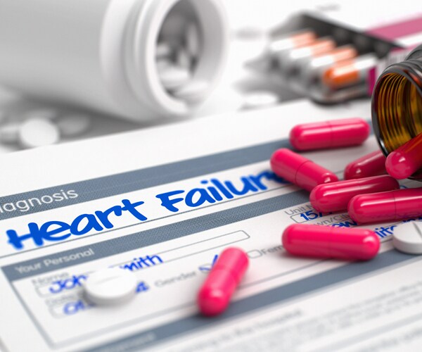 heart failure graphic and medicine
