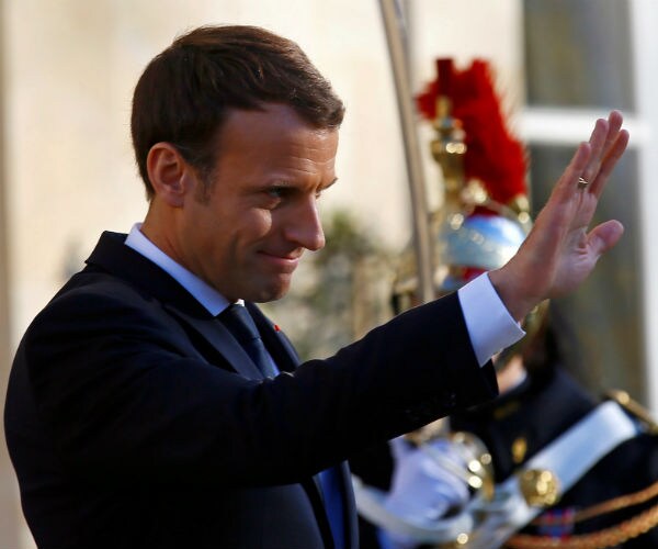 French president emmanuel macron at the elysee palace in Paris