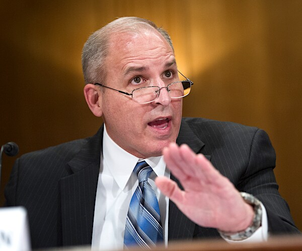 Acting Customs and Border Protection Commissioner Mark Morgan speaks during an interview