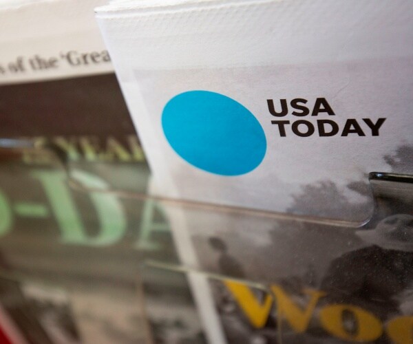 usa today newspaper is shown