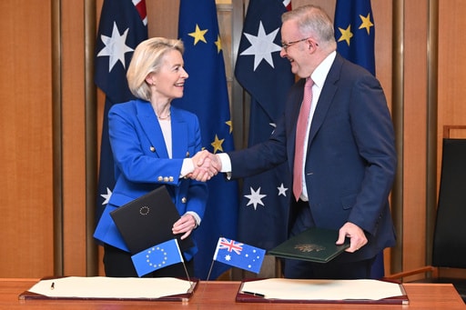 EU and Australia Agree on Text of Free Trade Pact and Announce a New Defense Partnership