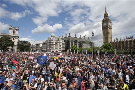 EU Supporters Parade through London in 'March for Europe'