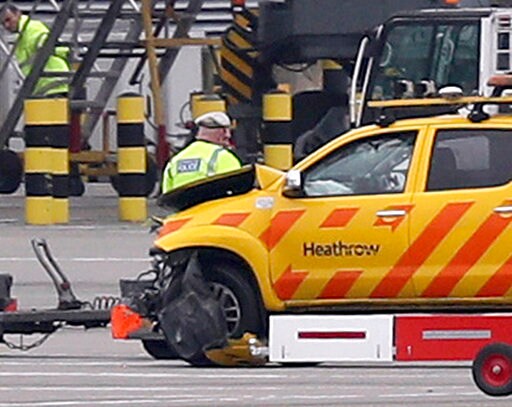 Airport Vehicles Collide at London Heathrow; 1 Dead, 1 Hurt