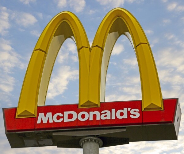 McDonald's sign is shown