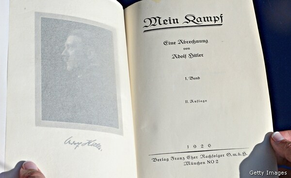 'Mein Kampf' Copies, Autographed by Hitler, Up for Auction