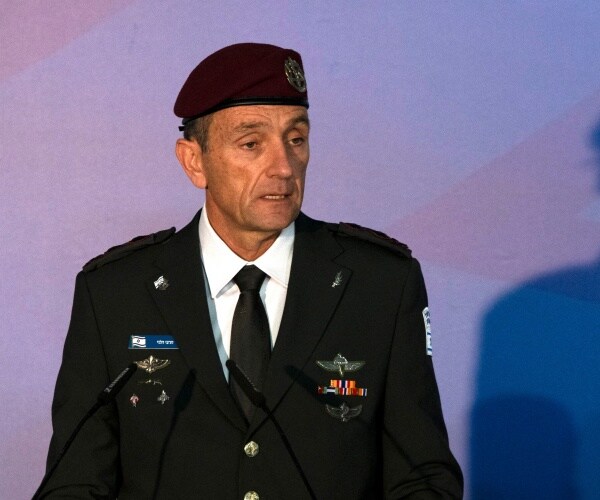 herzi halevi speaks at a ceremony