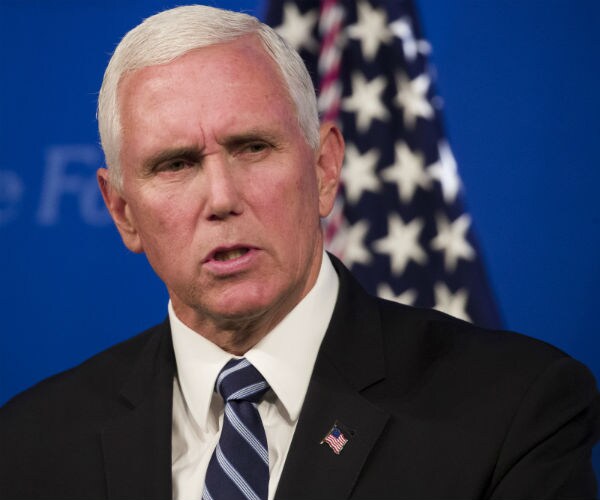 Vice President Mike Pence is shown
