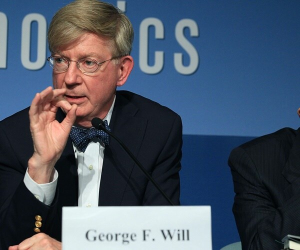 george will speaks on a panel
