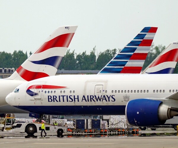  British Airways planes at Heathrow Airport, West London