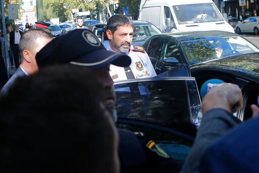 The Latest: Catalan Police Chief Leaves Madrid Court