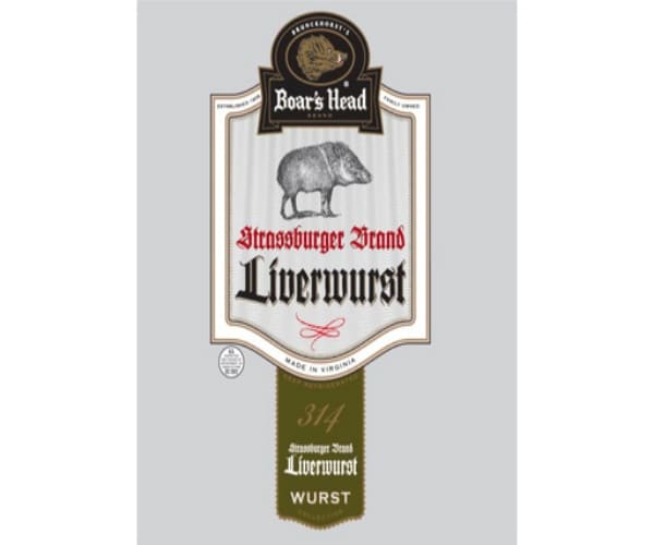 Boar's Head liverwurst label