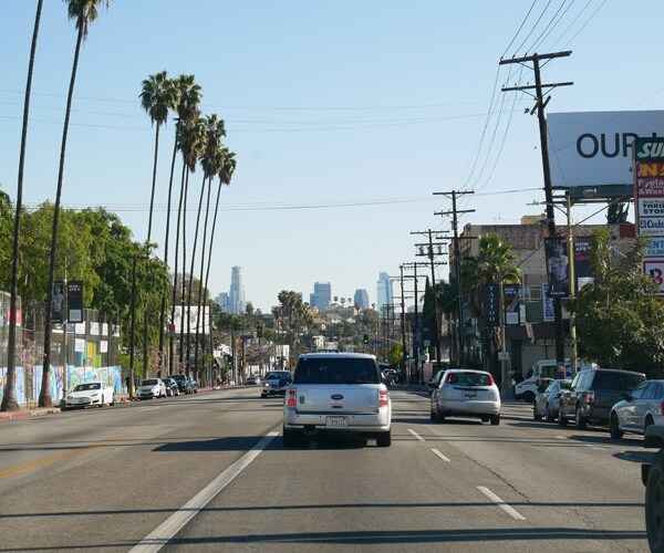 cars on a los angeles street