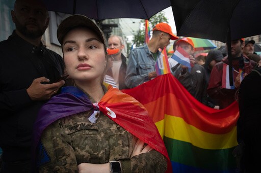 LGBT Soldiers in Ukraine Hope Their Service Is Changing Attitudes as They Rally for Legal Rights