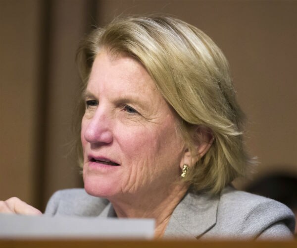 sen. shelley moore capito is seen on capitol hill in a gray suit