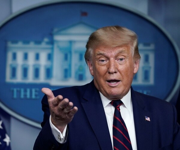 president donald trump speaks to media