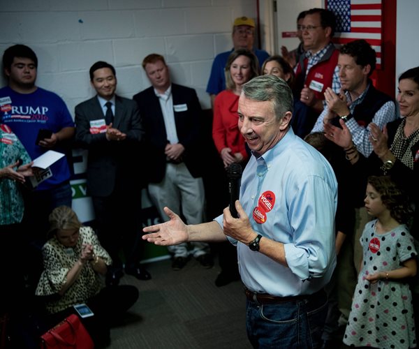 Trump's Shadow Falls in Virginia as Gillespie Seeks GOP Path