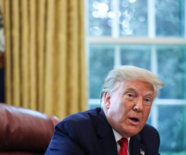 president donald trump speaks in oval office