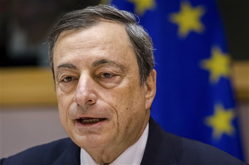 ECB's Draghi: Risks from Emerging Markets Have Increased