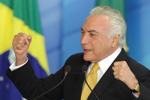 The Latest: Brazil House Panel Rejects Trial for President