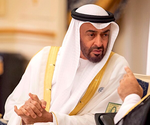 Saudi Arabia Crown Prince Mohammed bin Salman speaks during a diplomatic meeting